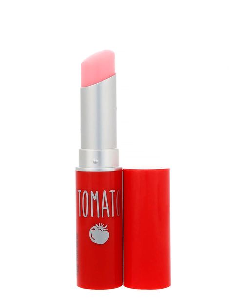 Labios con tinte de jalea de tomate