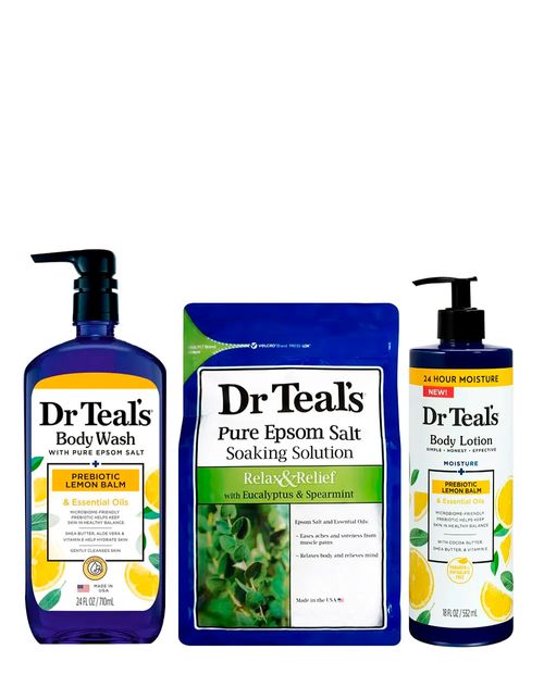 Set corporal de baño Dr. Teal's Prebiotic Lemon