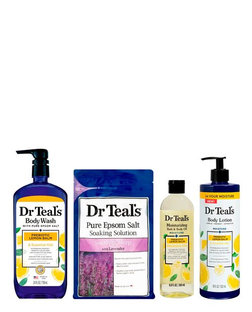 Set corporal de baño Dr. Teal's Prebiotic Lemon Balm