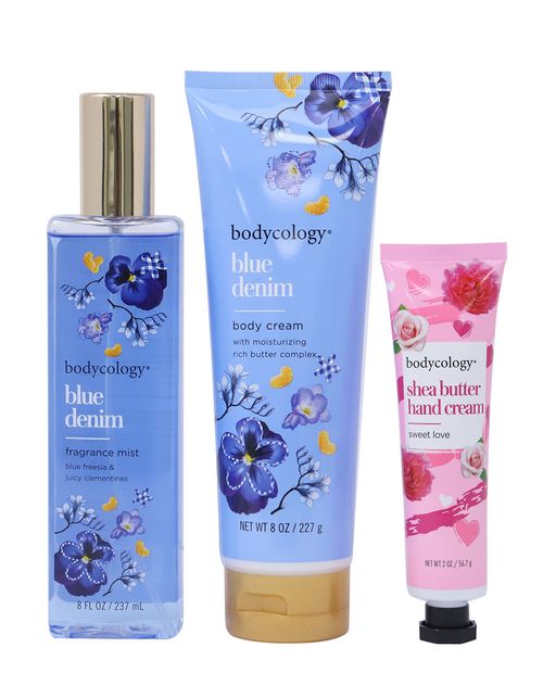 Set de fragancia y crema corporal Bodycology Blue Demin