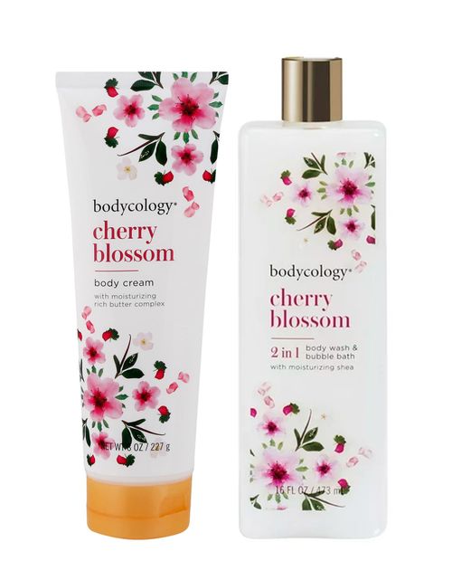 Set de gel de ducha y crema corporal Bodycology Cherry Blossom