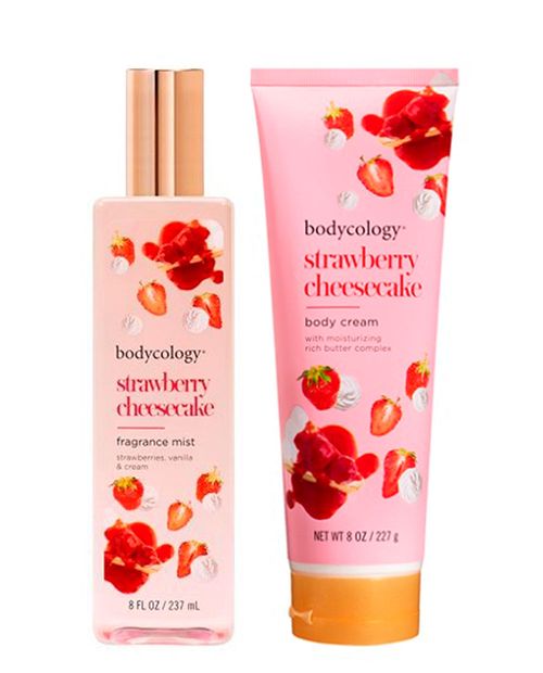 Set de fragancia y crema corporal Bodycology Strawberry Cheesecake