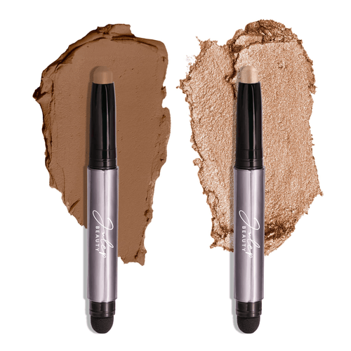 Julep Eyeshadow 101 Cr me to Powder Sombra de ojos en barra a prueba de agua Duo Sand Shimmer y Ginger Matte 07 Sand Shimmer/Ginger Matte