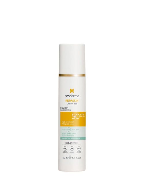 Protector solar Sesderma Repaskin Urban 365 Pieles Grasas SPF50+