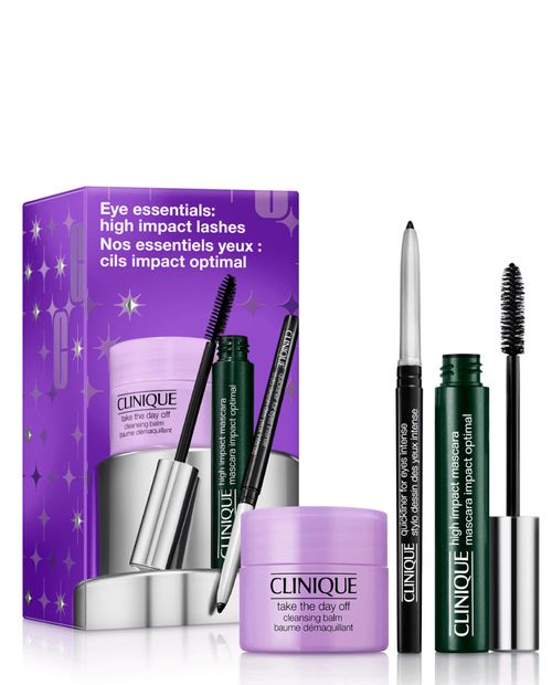 Clinique Set Maquillaje Pestañas Ojos Eye Essentials: High Impact Holiday