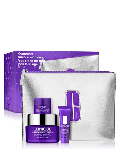 Clinique Set Tratamiento Antiedad Rostro Outsmart Lines+Wrinkes: Smart Clinical Repair™ Holiday